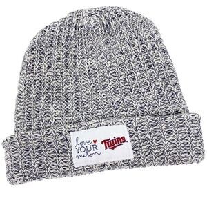 Love Your Melon Minnesota Twins Knit Beanie Navy White Hat‎ Unisex